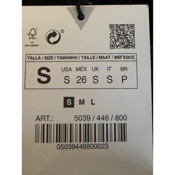 Zara Dress Small Black One Shoulder Organza Ruffle Whimsigoth Cocktail Party NEW - Picture 10 of 13